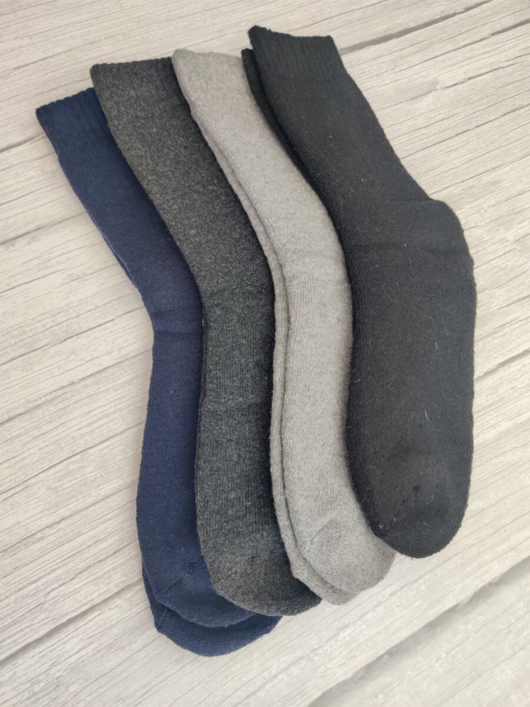 

EL REGALO Men Pack of 4 Ankle-Length Socks, Charcoal