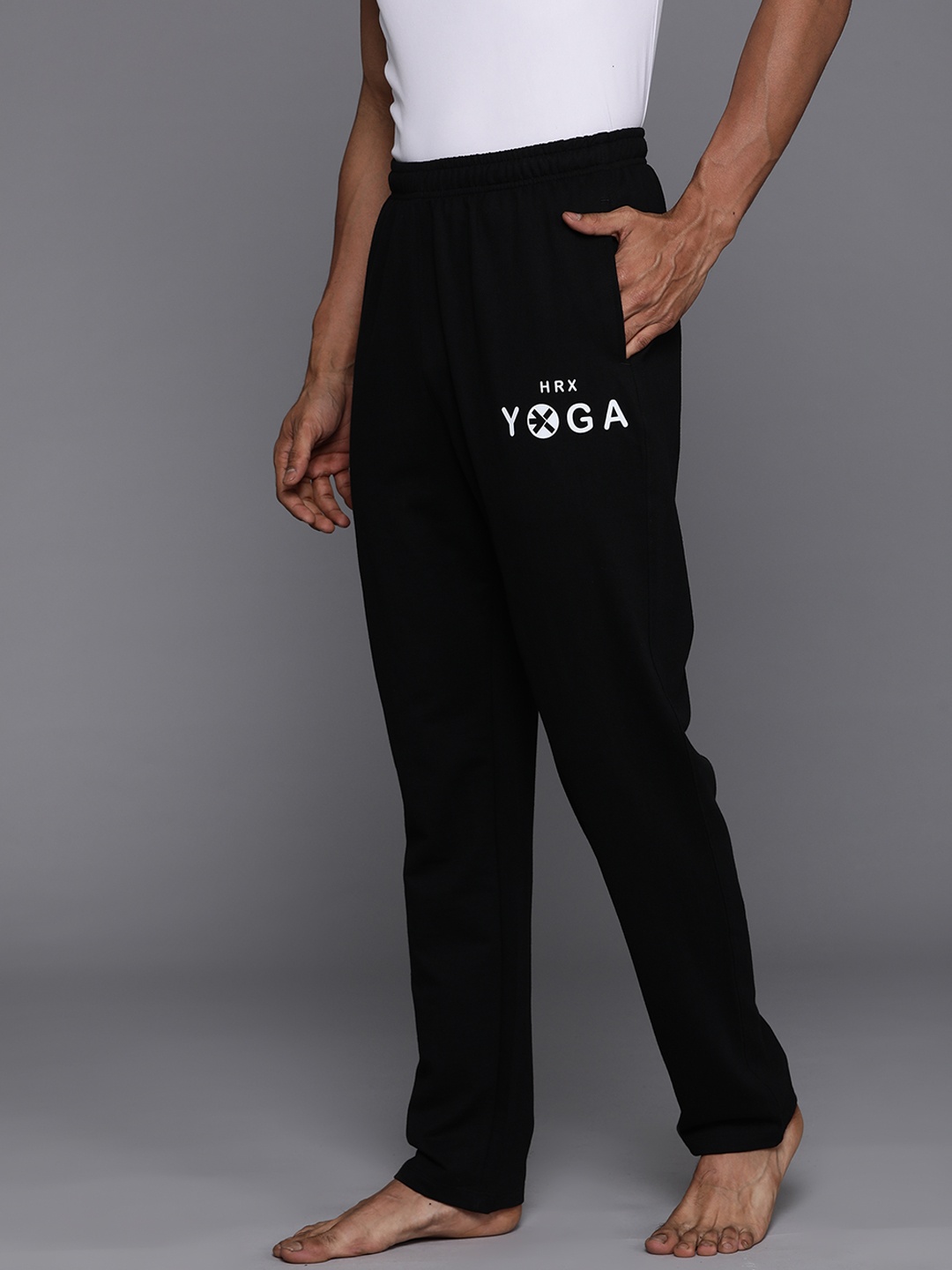 

HRX by Hrithik Roshan Men Yoga Track Pants, Black