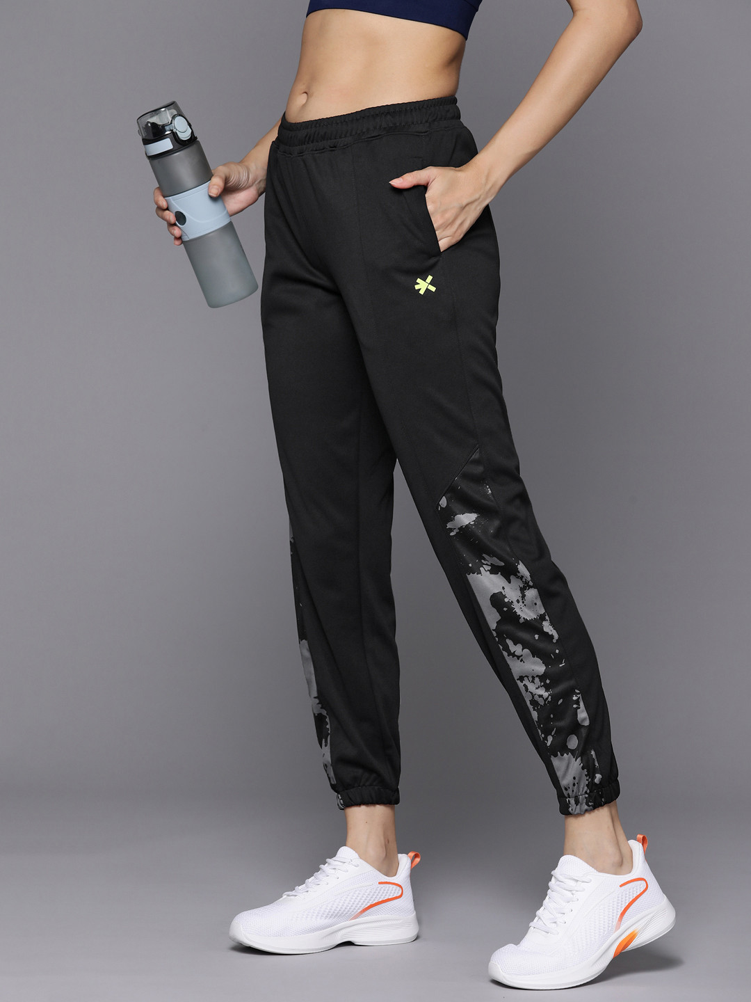 

HRX by Hrithik Roshan Women Training Rapid-Dry Joggers, Black