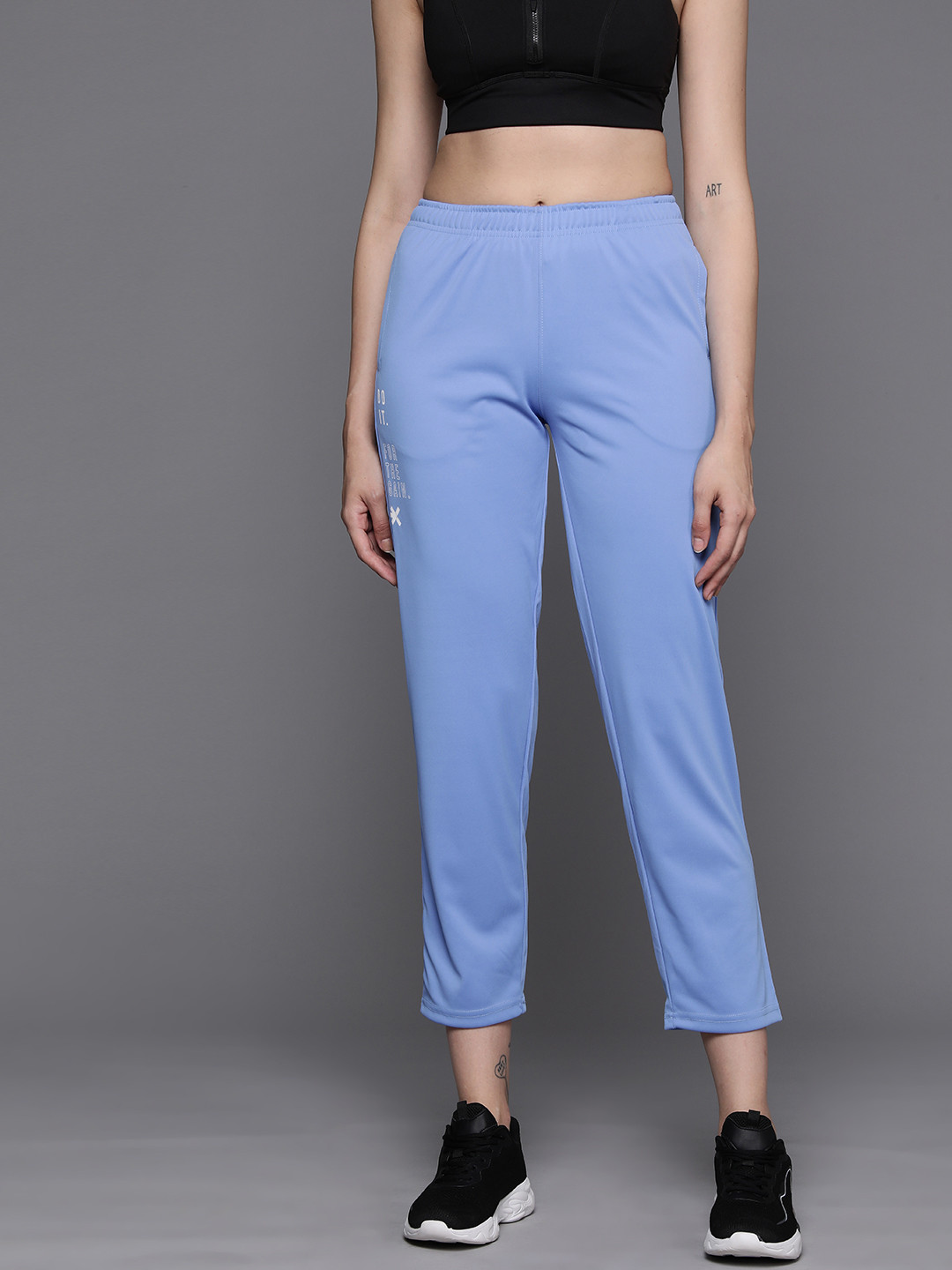 

HRX by Hrithik Roshan Women Rapid-Dry Running Track Pants, Blue