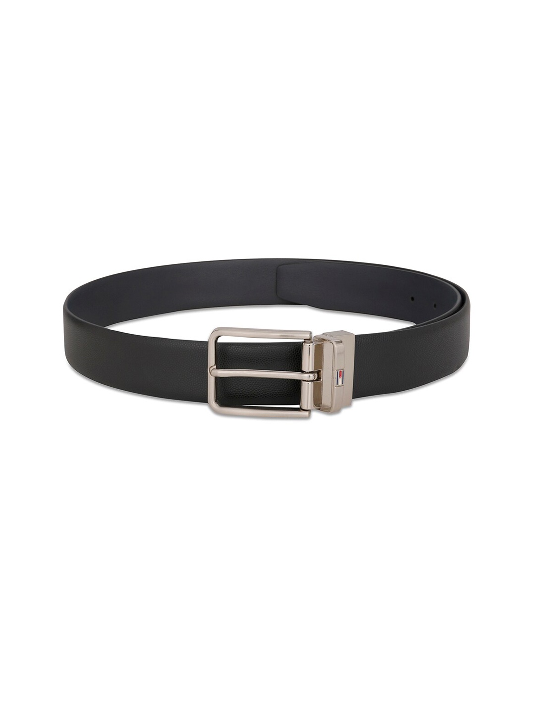 

Tommy Hilfiger Men Textured Leather Reversible Formal Belt, Black