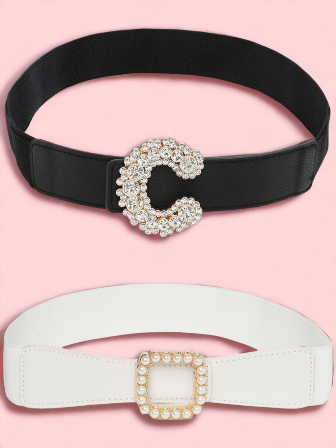 

CRUSSET Women Pack Of 2 Belt, Black