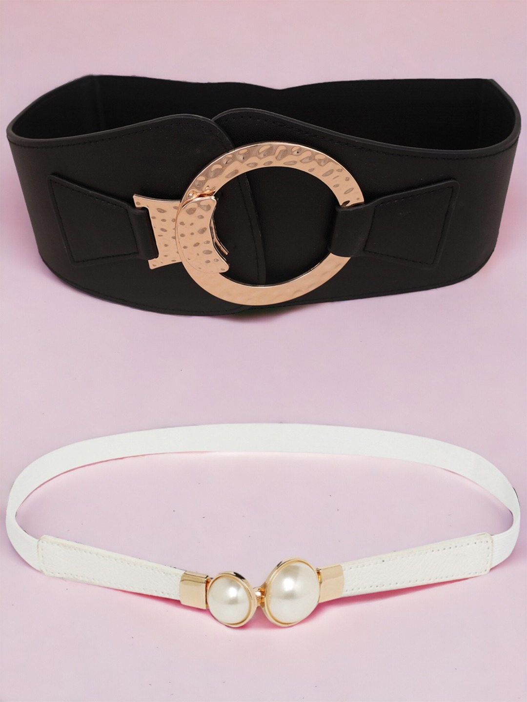 

CRUSSET Women Pack Of 2 Belt, Black