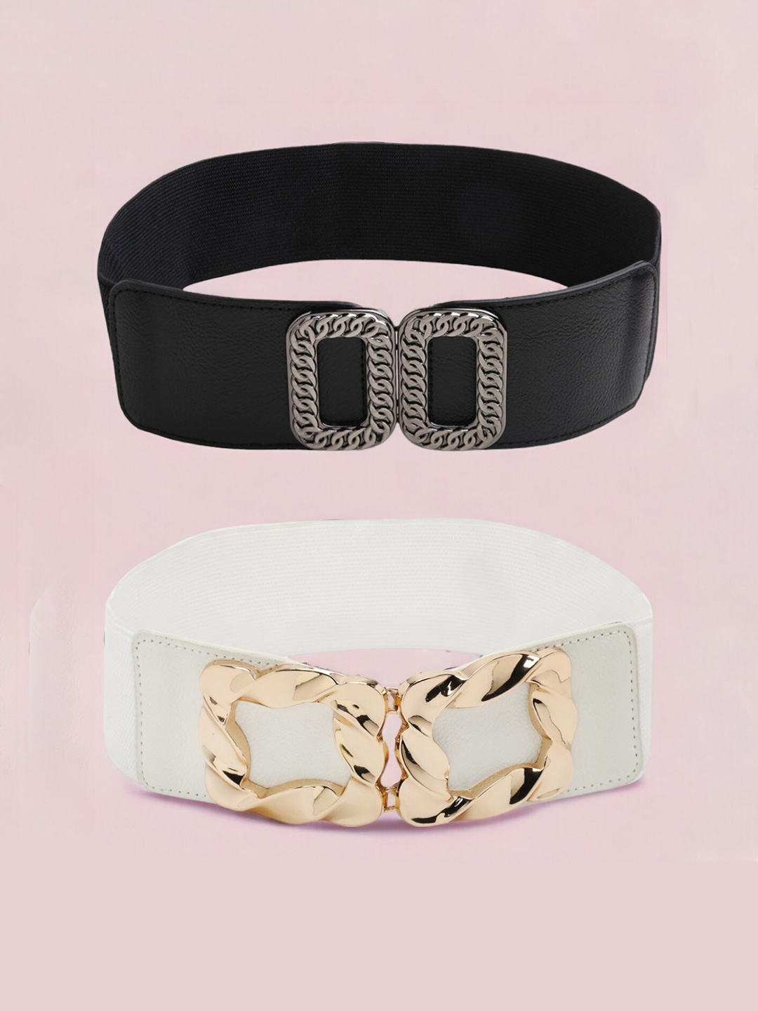 

CRUSSET Women Pack Of 2 Belt, Black