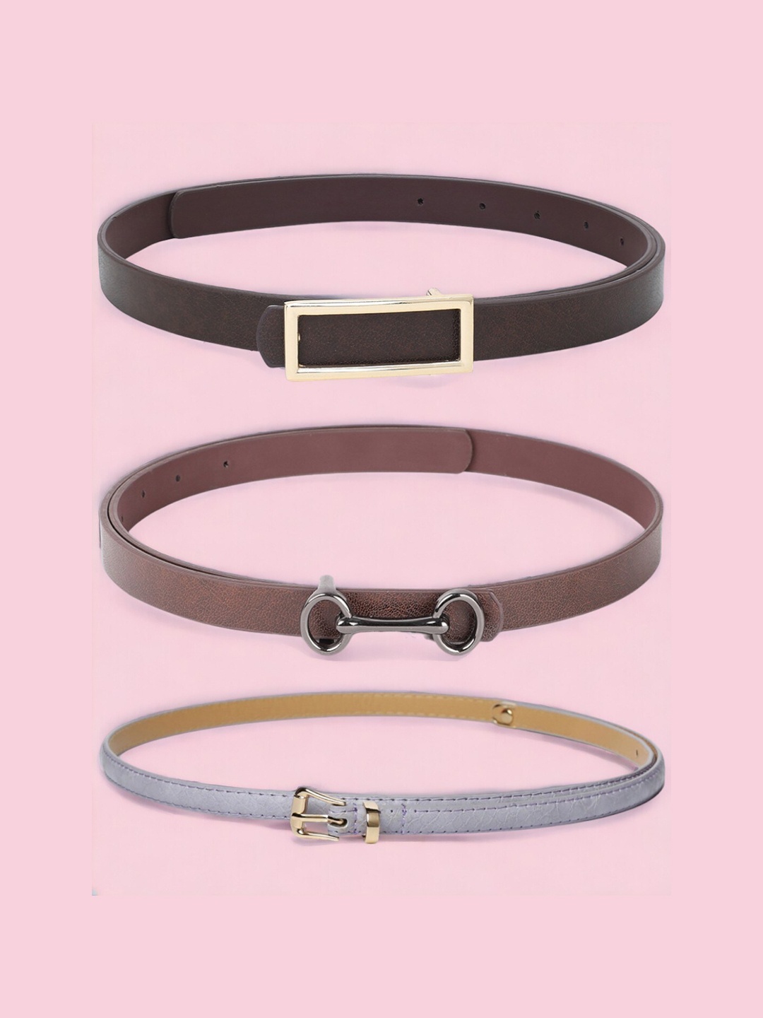 

CRUSSET Women Pack Of 3 Belt, Purple
