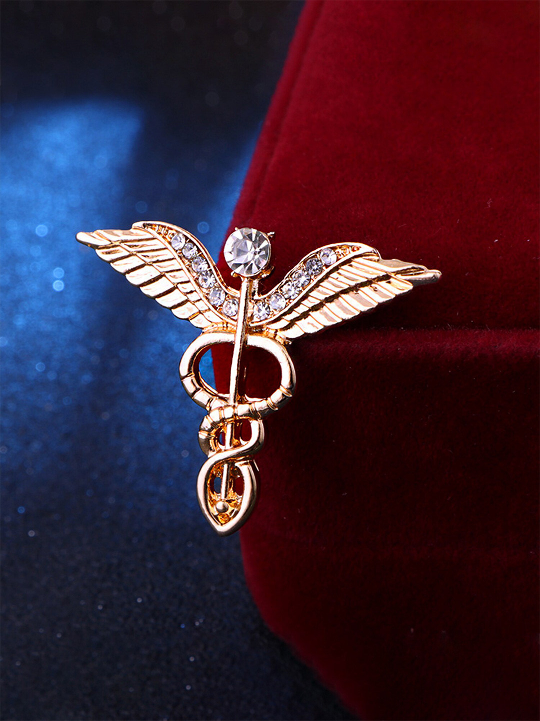 

Yellow Chimes Gold Plated Formal Stainless Steel Brooch, Rose gold