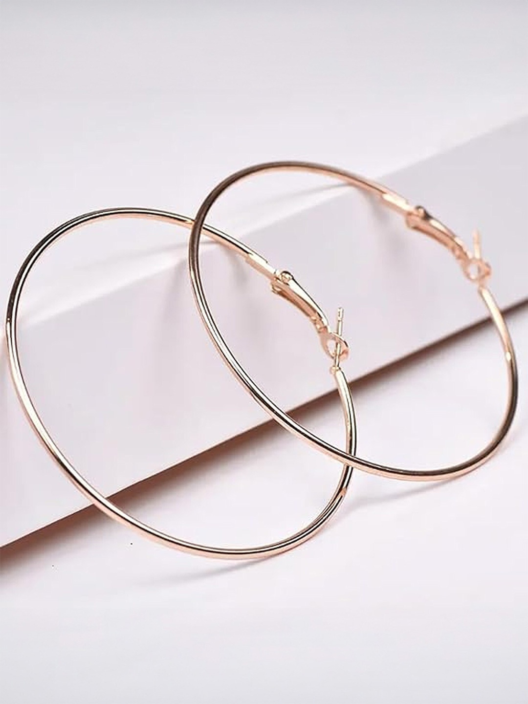 

Yellow Chimes Gold Plated Hoop Earrings