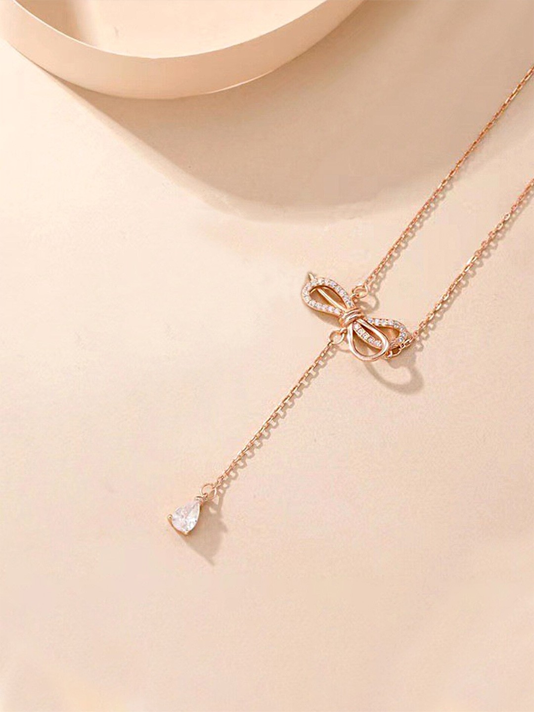 

Yellow Chimes Stone Studded Chain, Gold