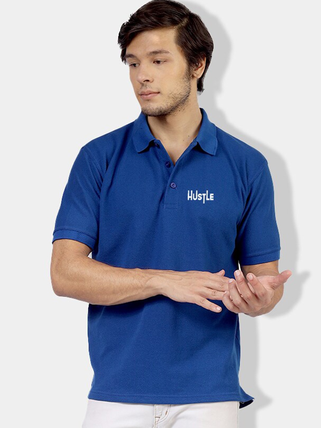 

Greylongg Richard Paadler Polo Collar T-shirt, Blue