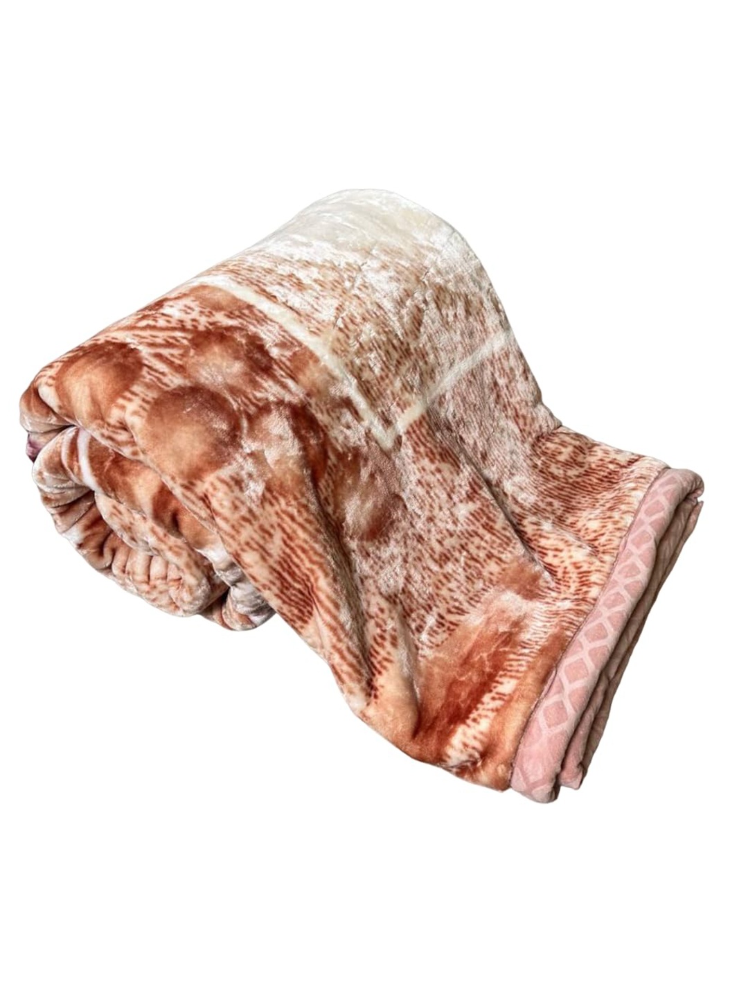 

Signature Brown Floral Heavy Winter Double Bed Blanket