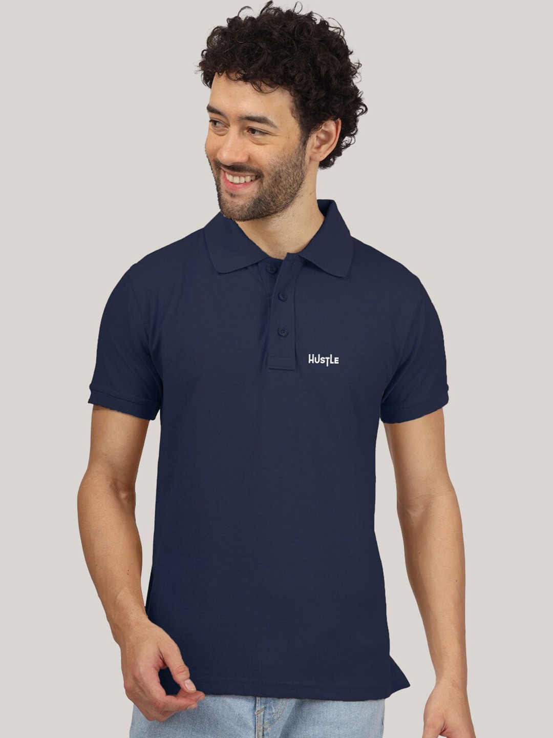 

Greylongg Richard Paadler Polo Collar T-shirt, Navy blue