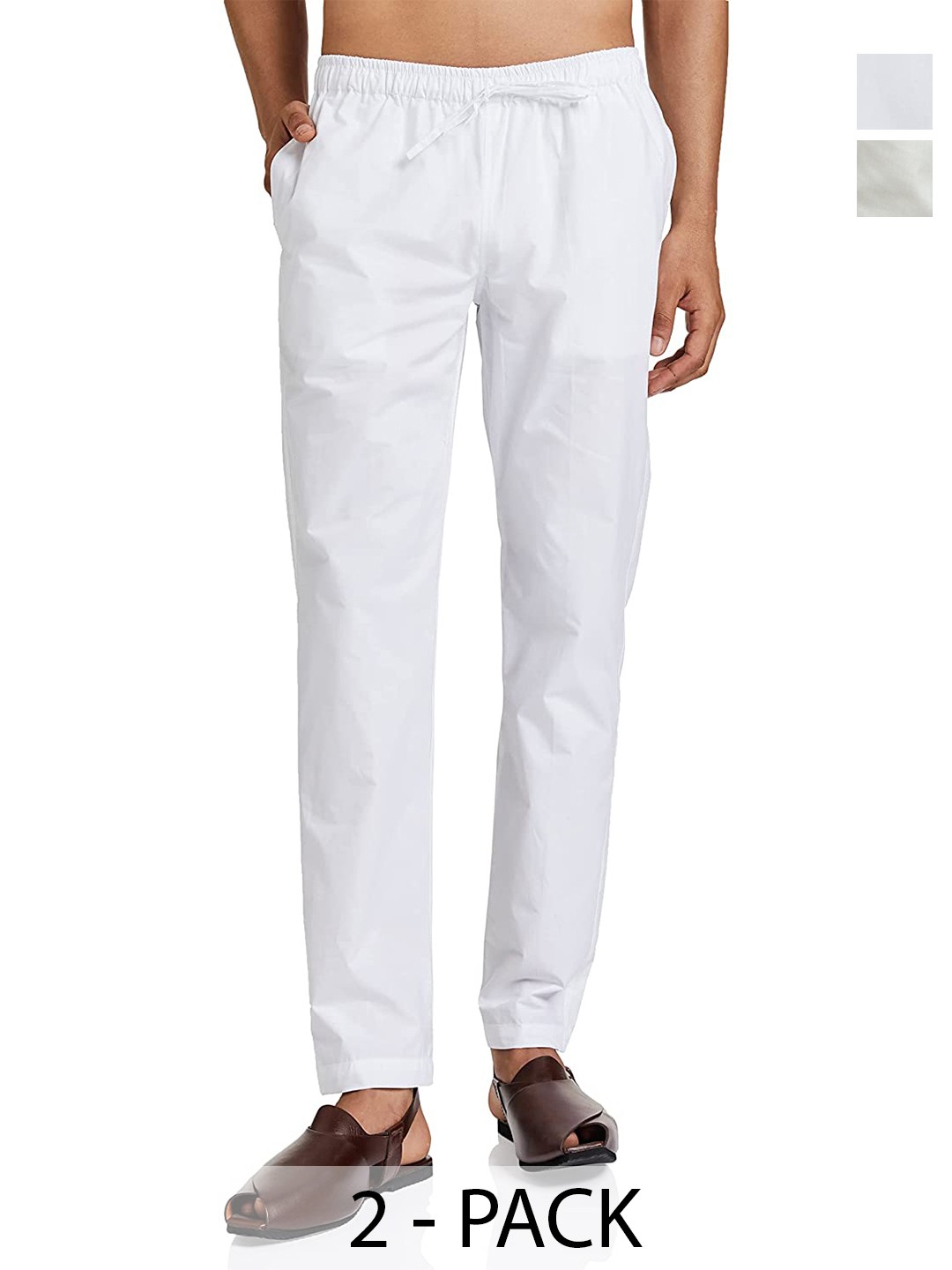 

See Designs Pack Of 2 Pure Cotton Pyjamas, White