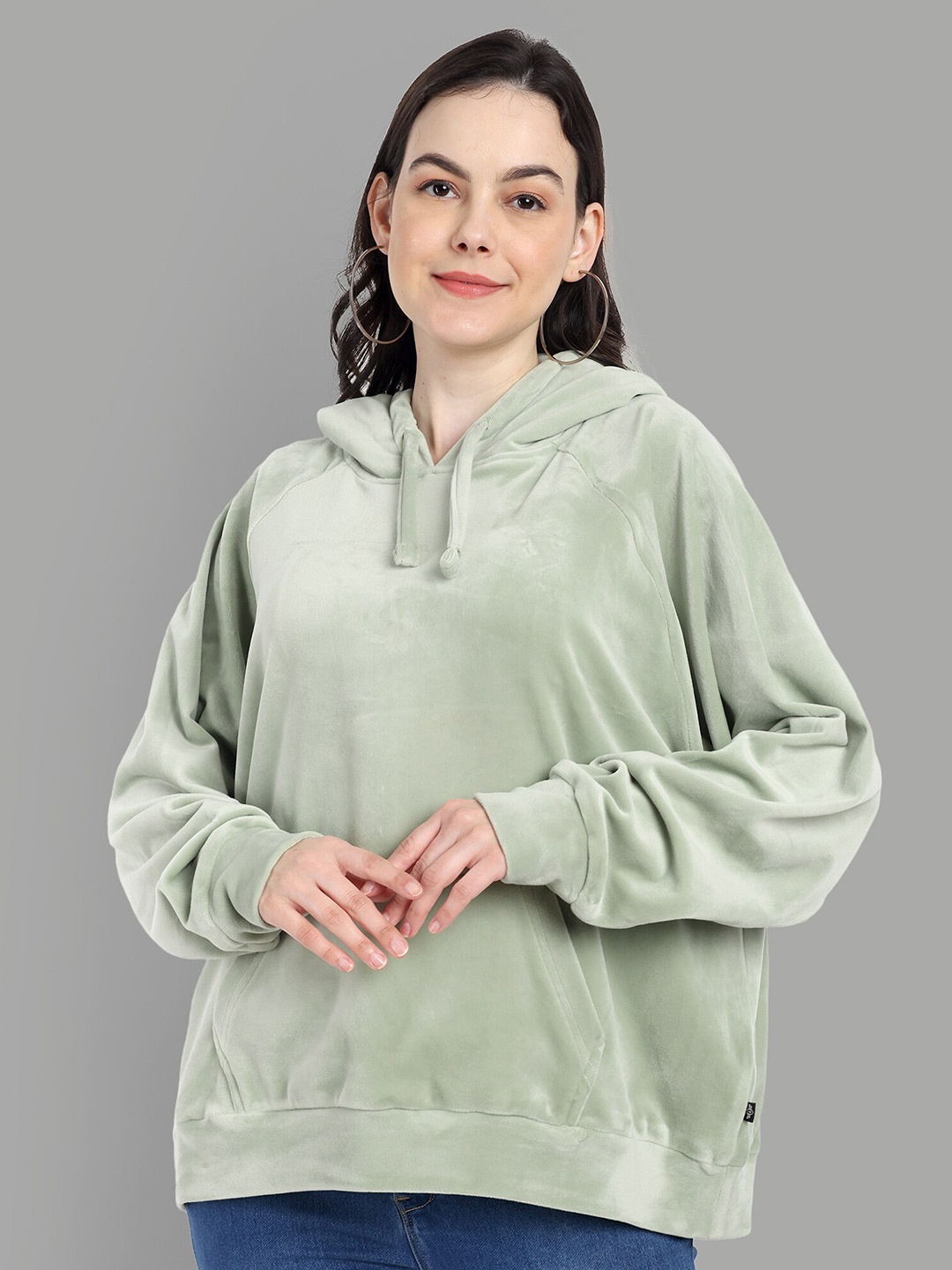 

The Roadster Lifestyle Co. Oversized-Fit Hooded Pullover, Green