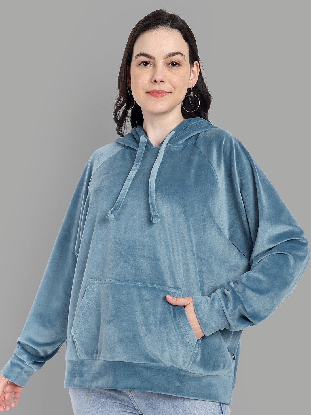 

The Roadster Lifestyle Co. Oversized-Fit Hooded Pullover, Blue