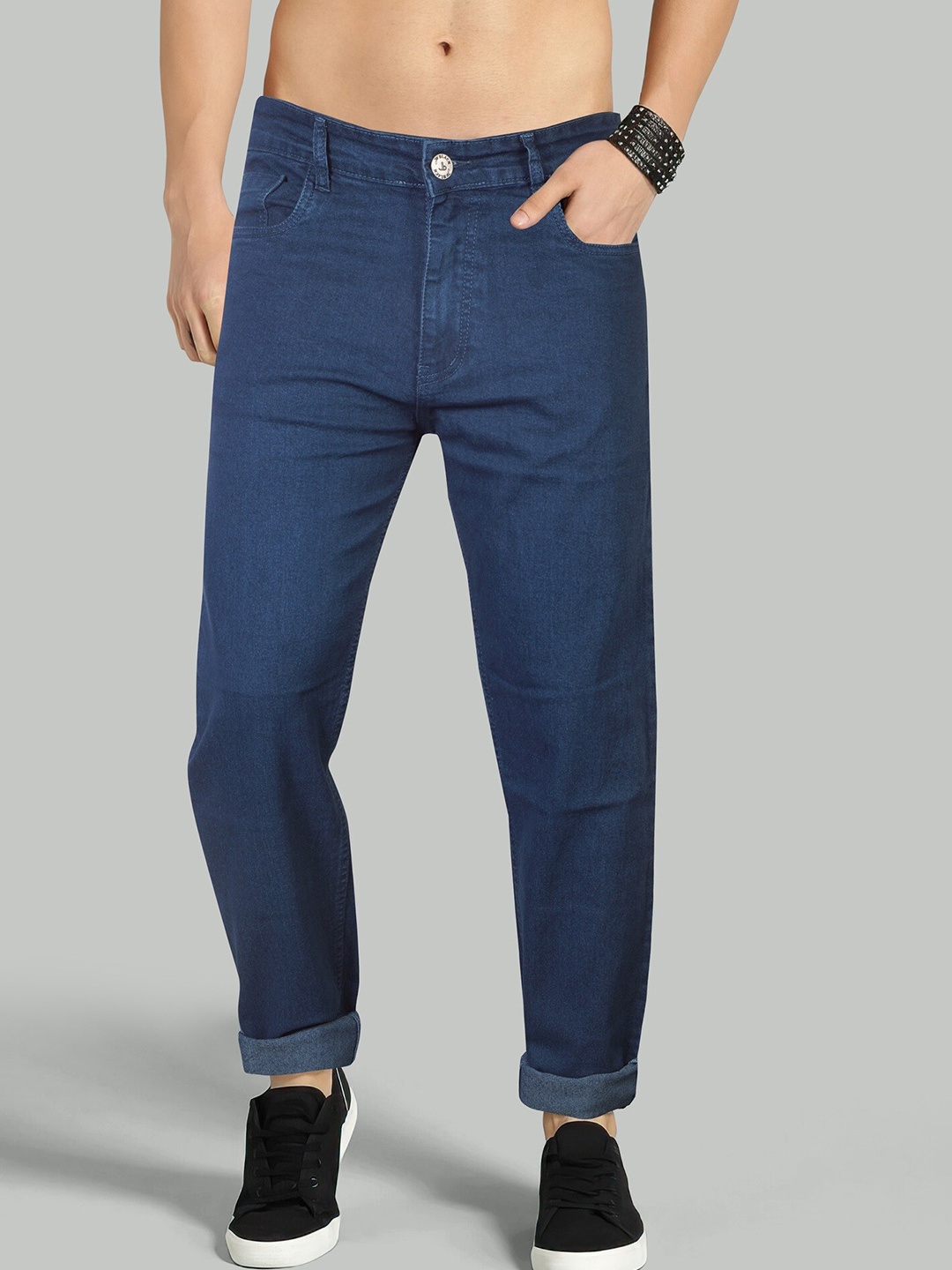 

Jb Just BLACK Men Urban Slim Clean Look Acid Wash Cotton Stretchable Jeans, Blue