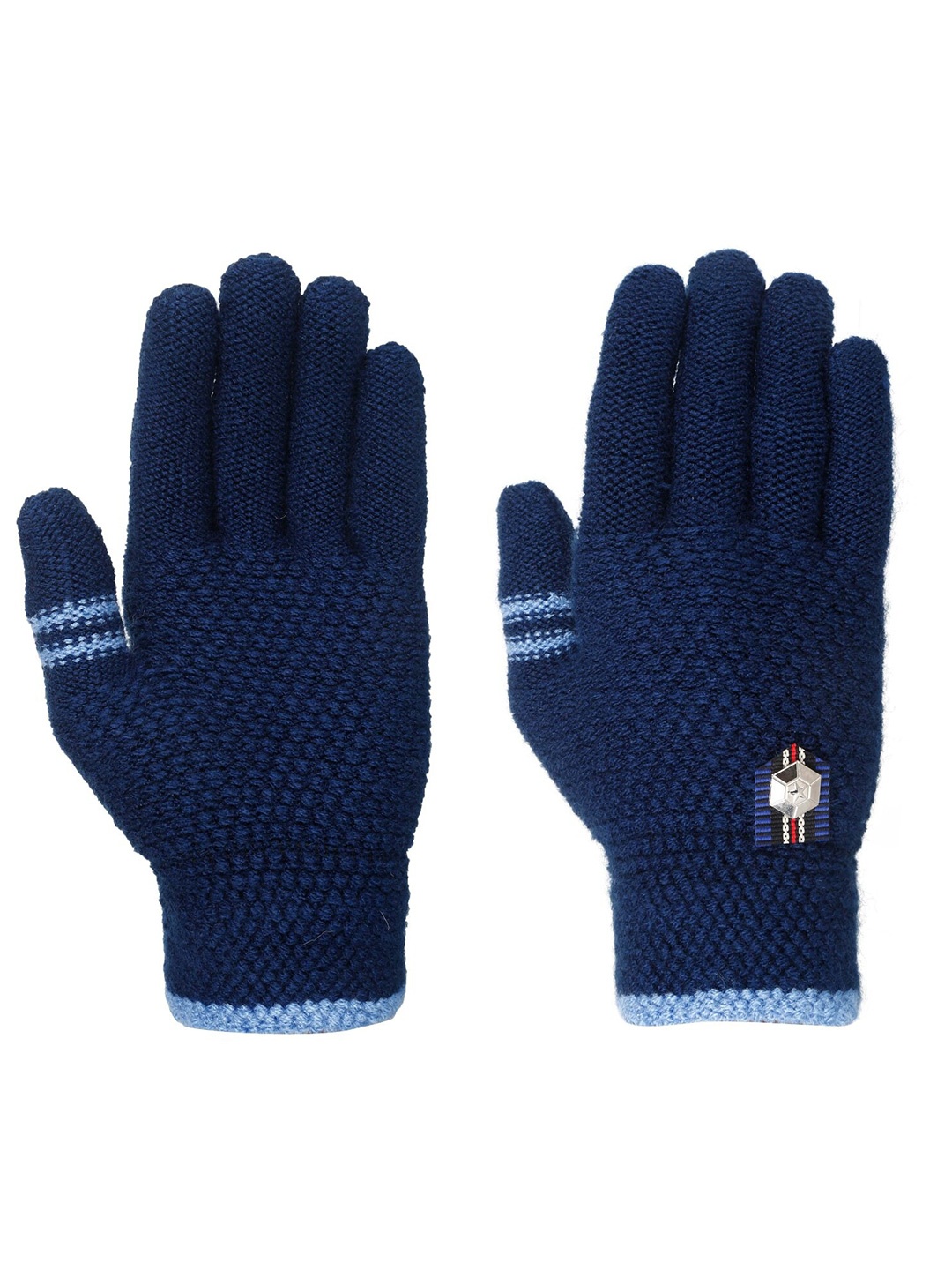 

FabSeasons Kids Acrylic Woollen Winter Gloves, Navy blue