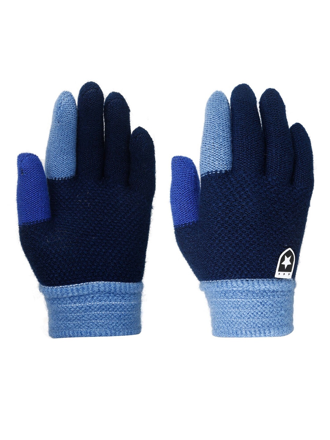 

FabSeasons Kids Acrylic Woolen Winter Gloves, Navy blue