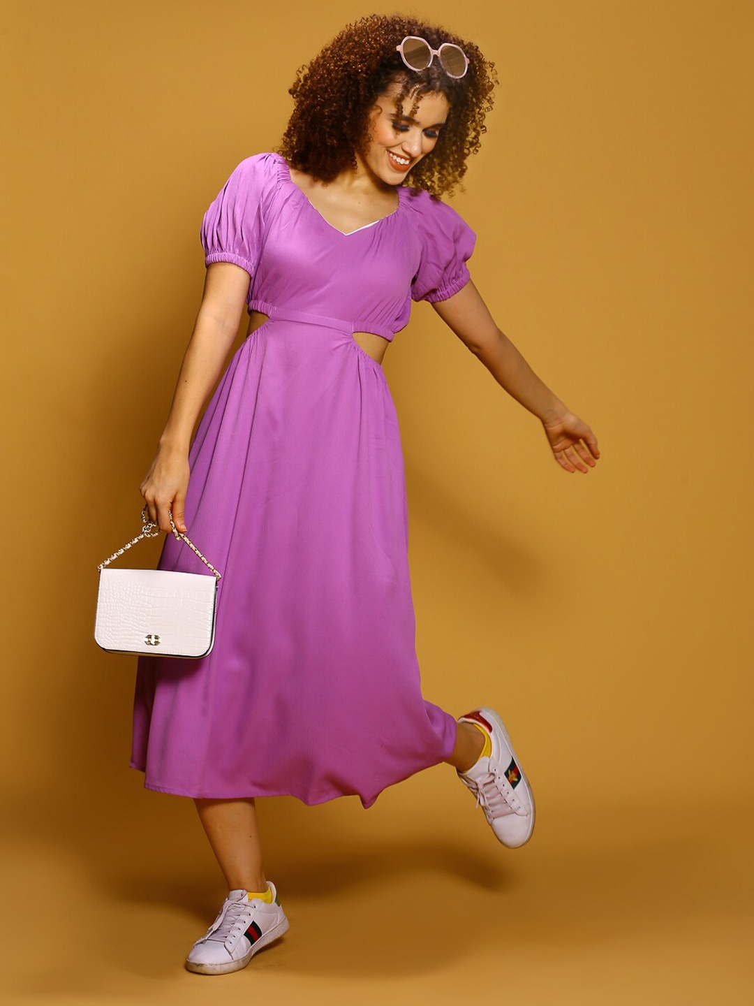 

Sera Fit & Flare Maxi Dress, Purple