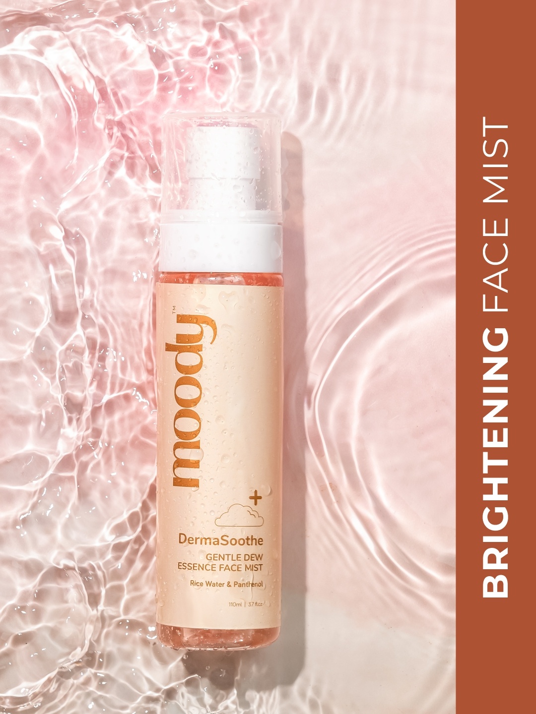 

MOODY DermaSoothe Gentle Dew Essence Face Mist With Rice Water - 110ml, Peach