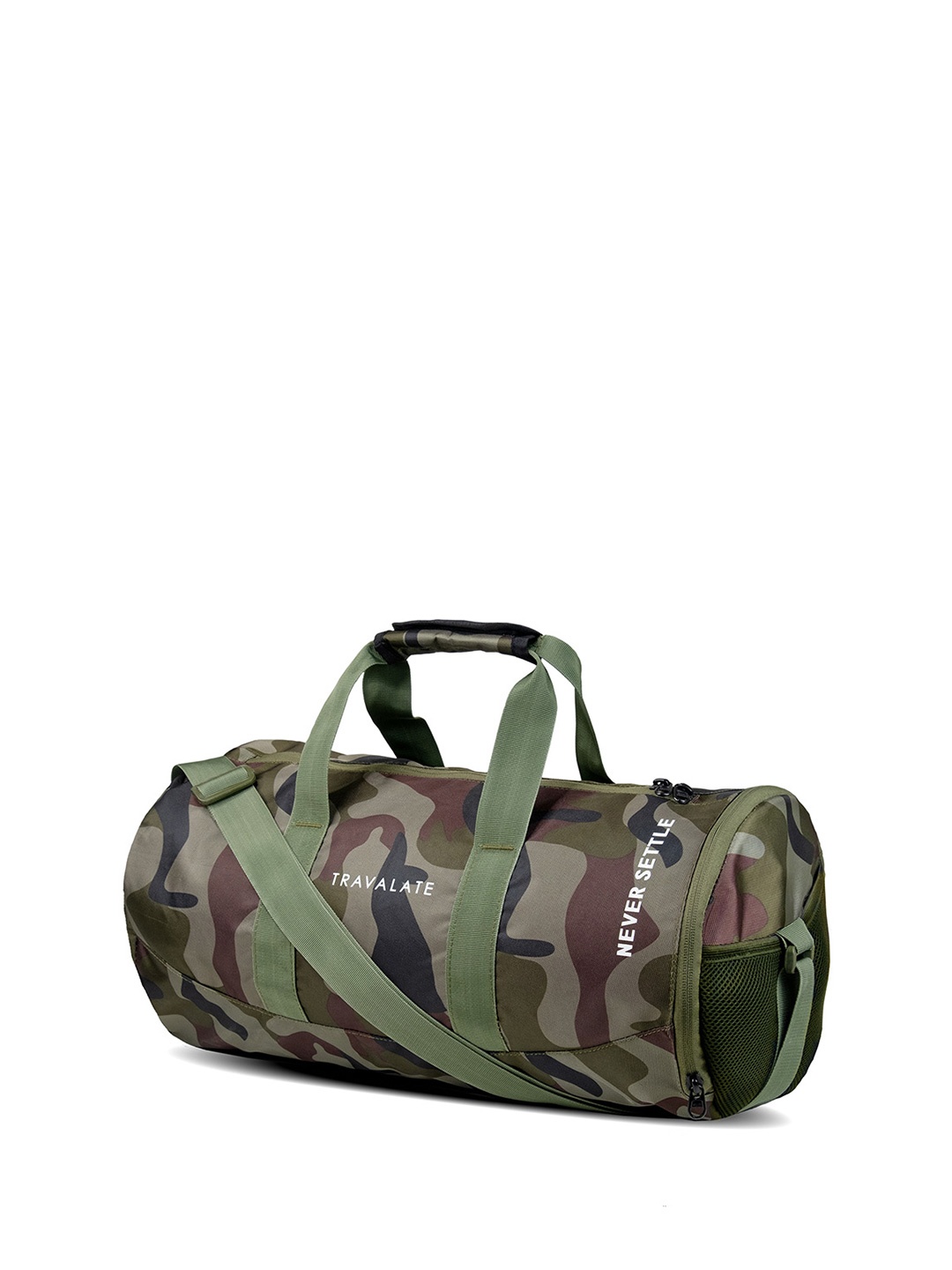 

TRAVALATE Self-Design Lightweight Gym Bag With Separate Shoe Compartment-30L, Green