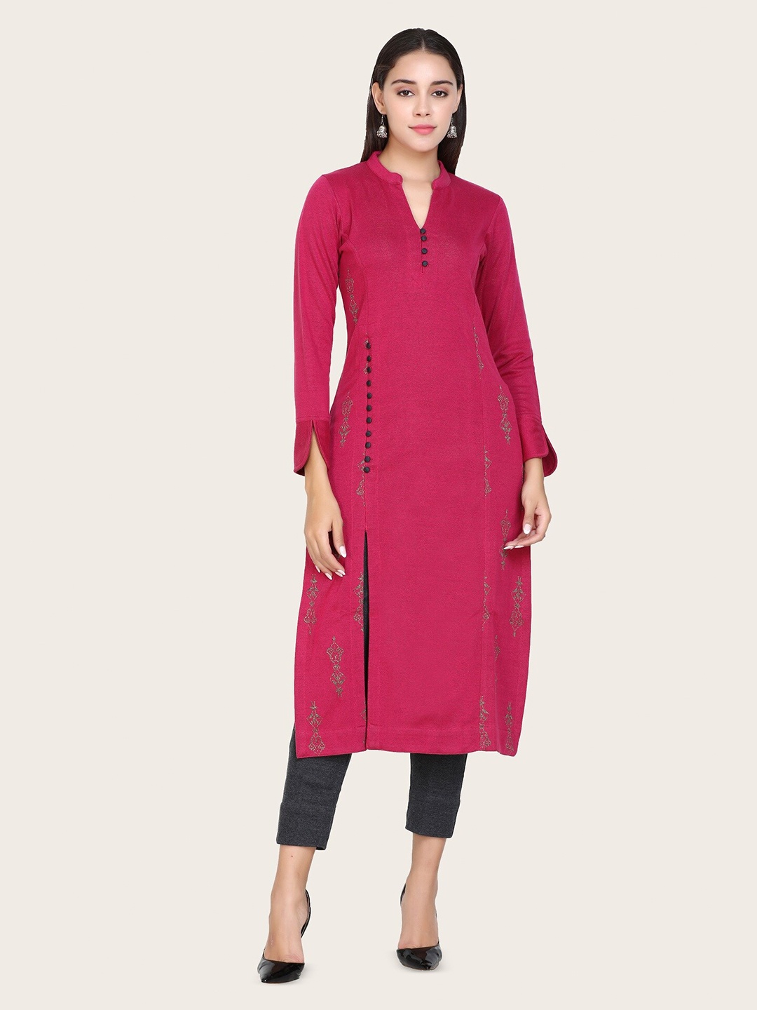 

STADO Regular Kurta with Pyjamas, Pink