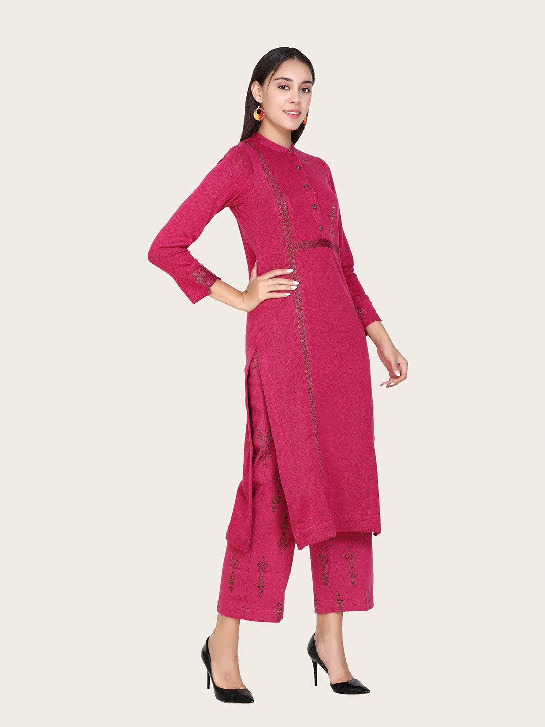 

STADO Regular Kurta with Pyjamas, Pink