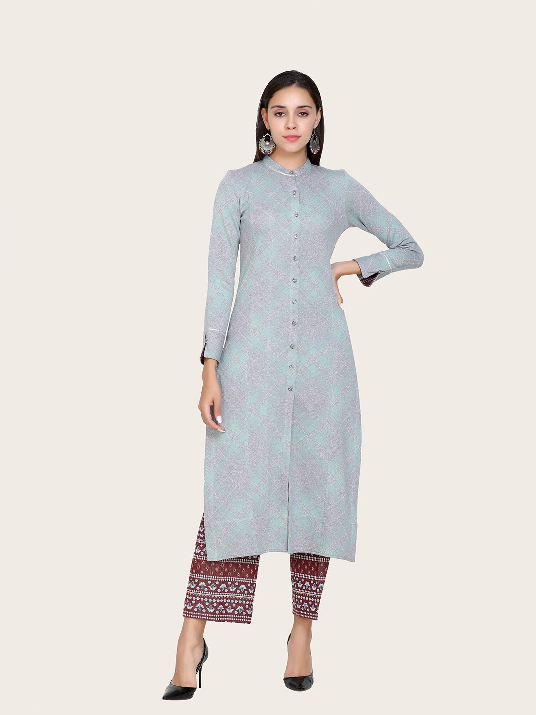

STADO Self Design Kurta with Pyjamas, Blue