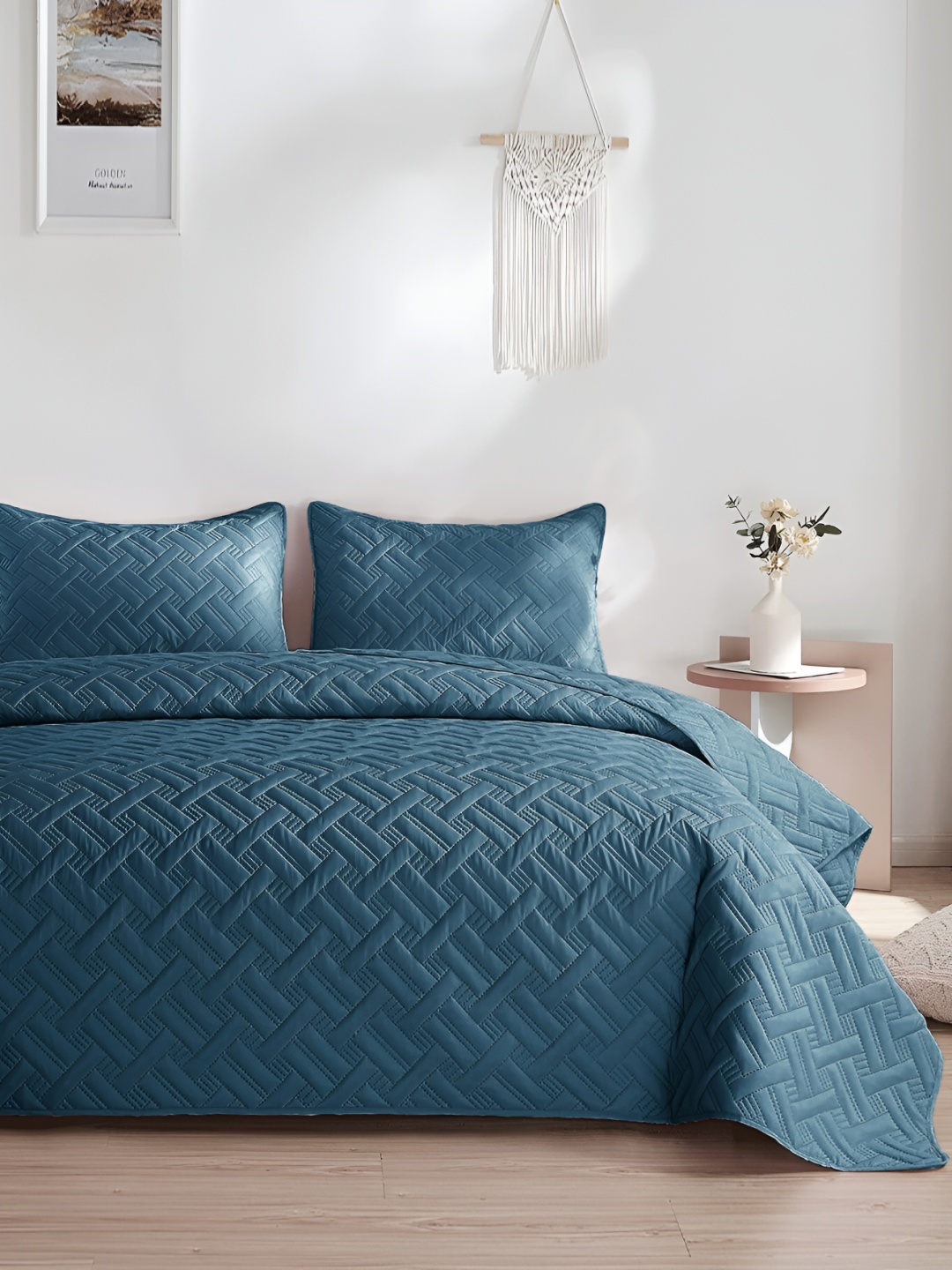 

bsb home Teal Cotton Double King Superfine Bedding Set