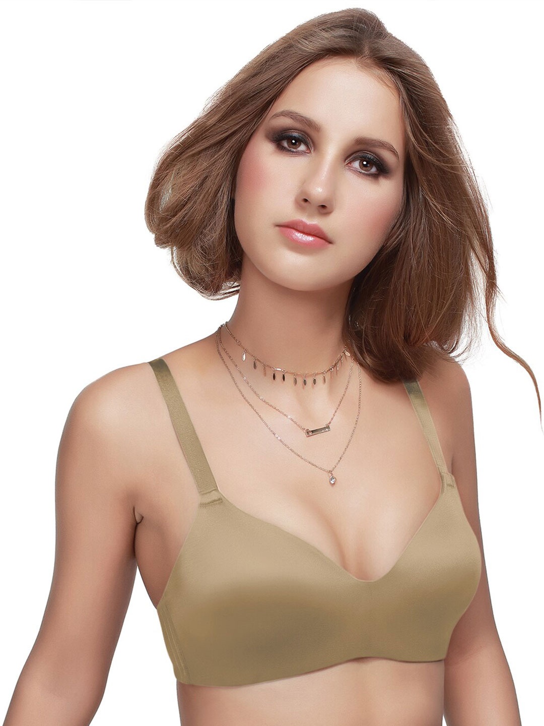 

Sonari Medium Coverage Lightly Padded T-Shirt Bra With All Day Comfort, Nude