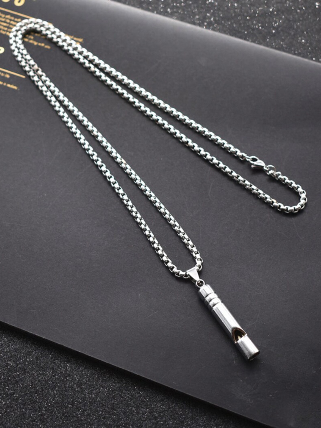 

WROGN Men Silver-Toned Chain