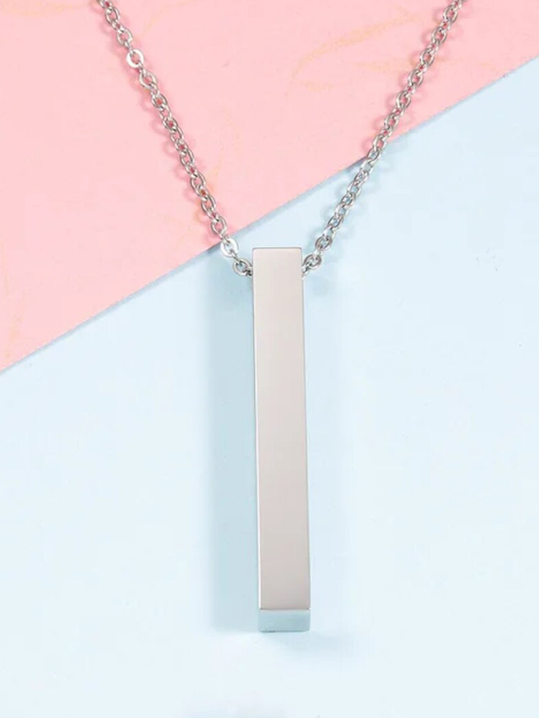 

WROGN Men Silver Plated Chain