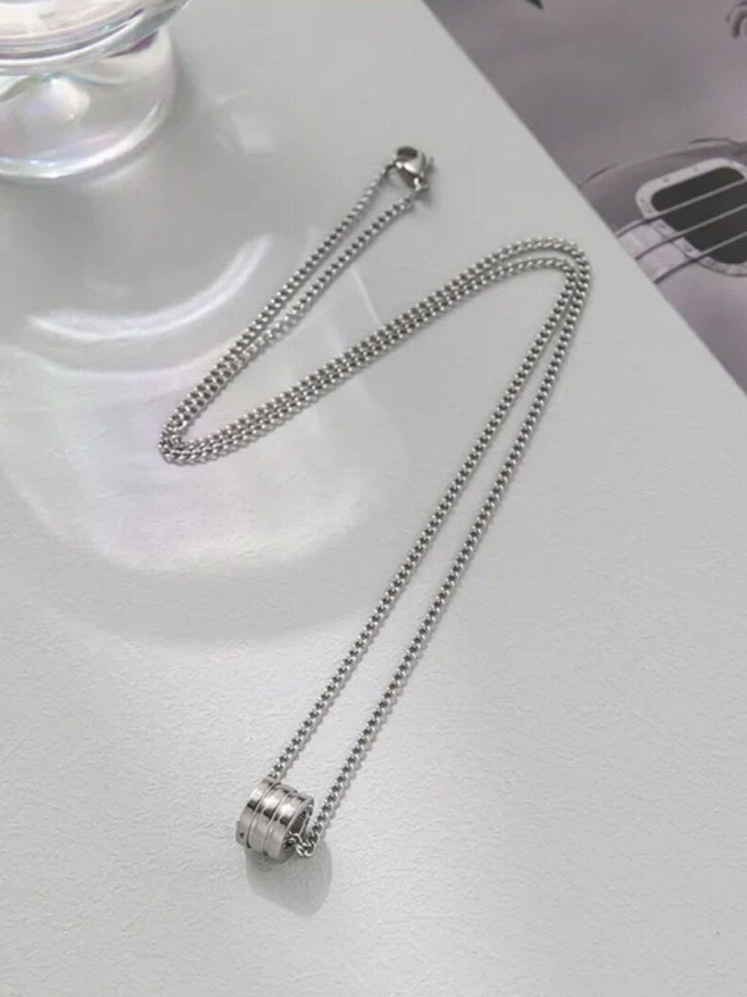 

WROGN Men Silver-Toned Chain