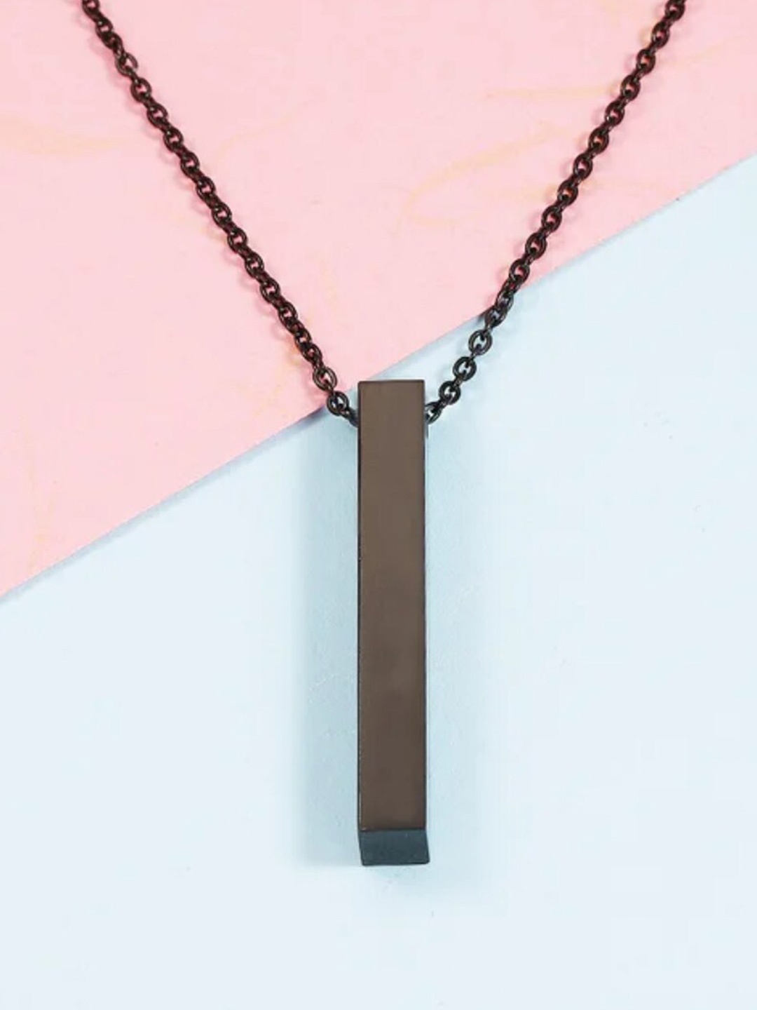 

WROGN Men Stainless Steel Chain, Black