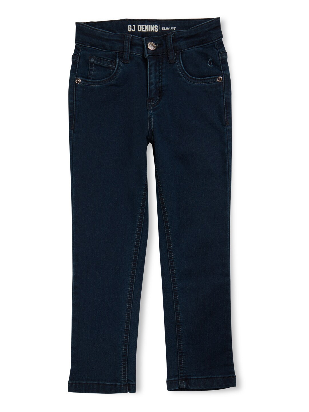 

Gini and Jony Boys Mid Rise Clean Look Cotton Jeans, Black