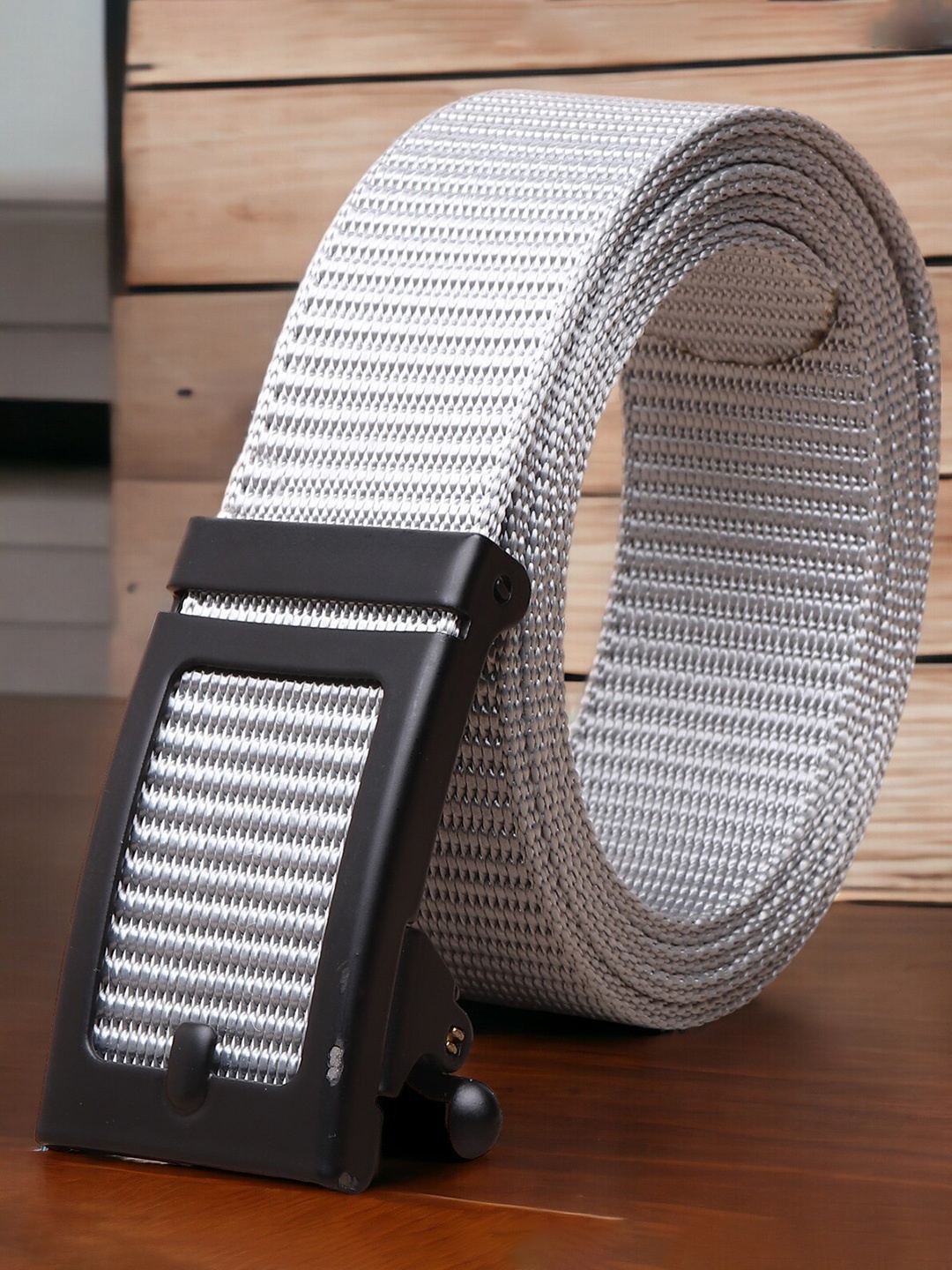 

Kastner Men Woven Design Belt, Grey