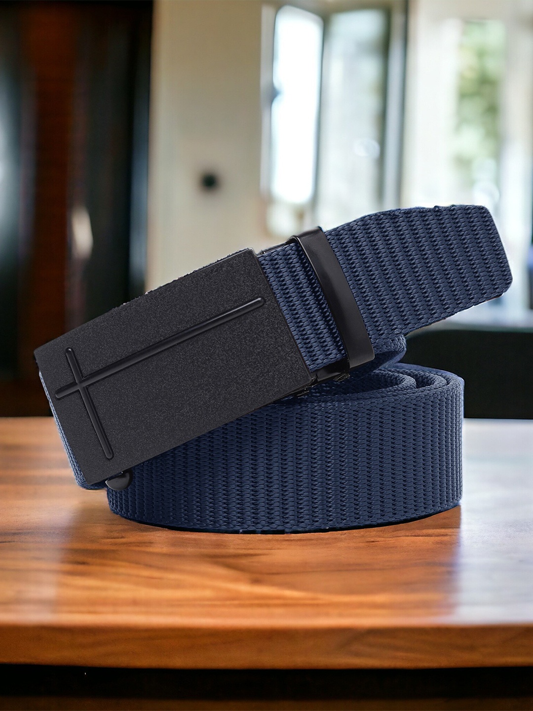 

Kastner Men Textured Canvas Belt, Blue
