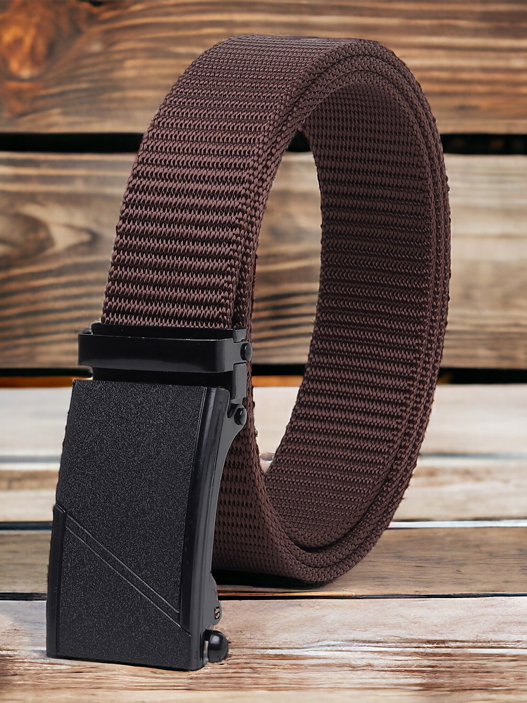 

Kastner Men Textured Canvas Belt, Brown