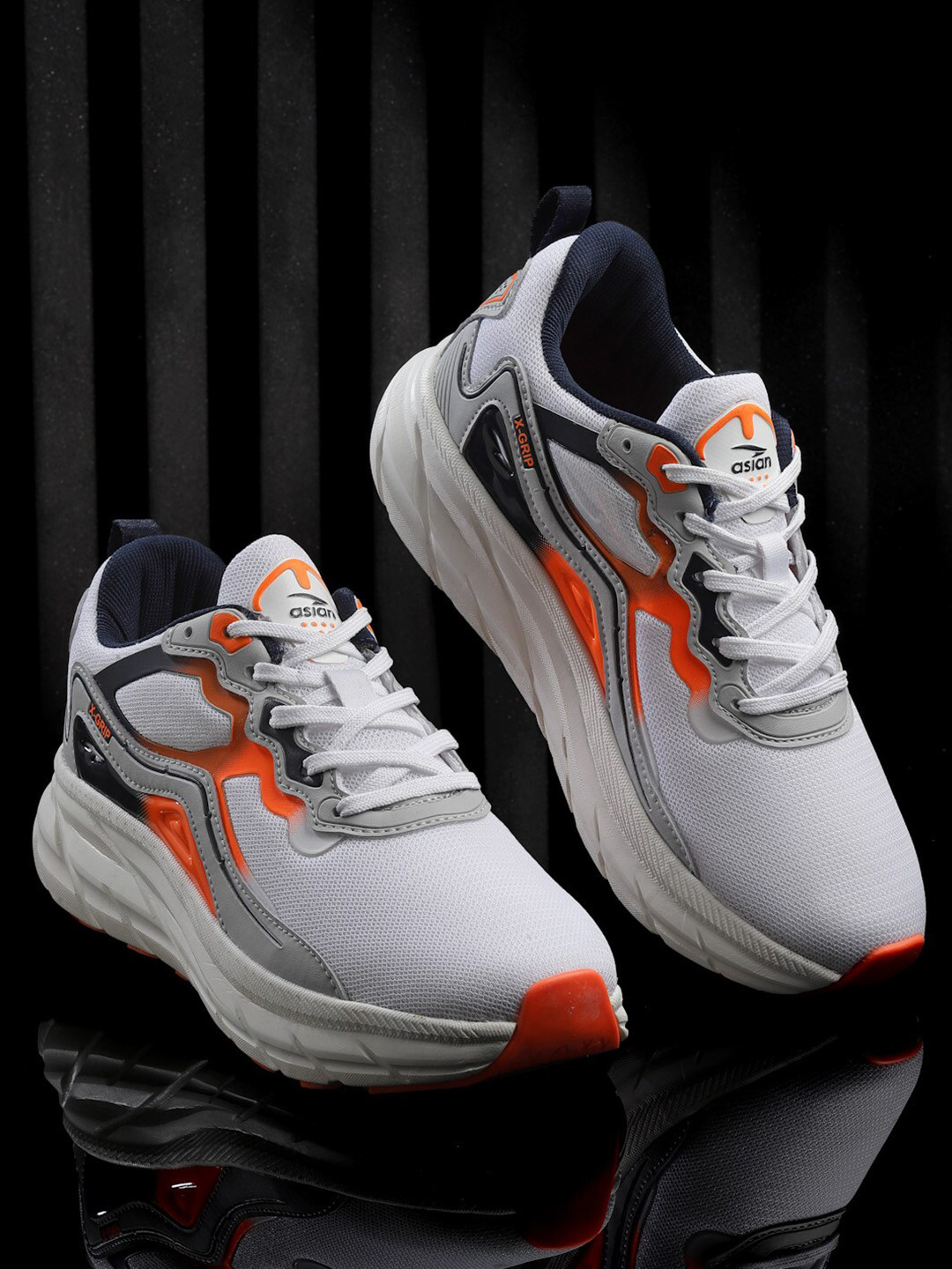 

ASIAN Men Mesh Running Shoes, White