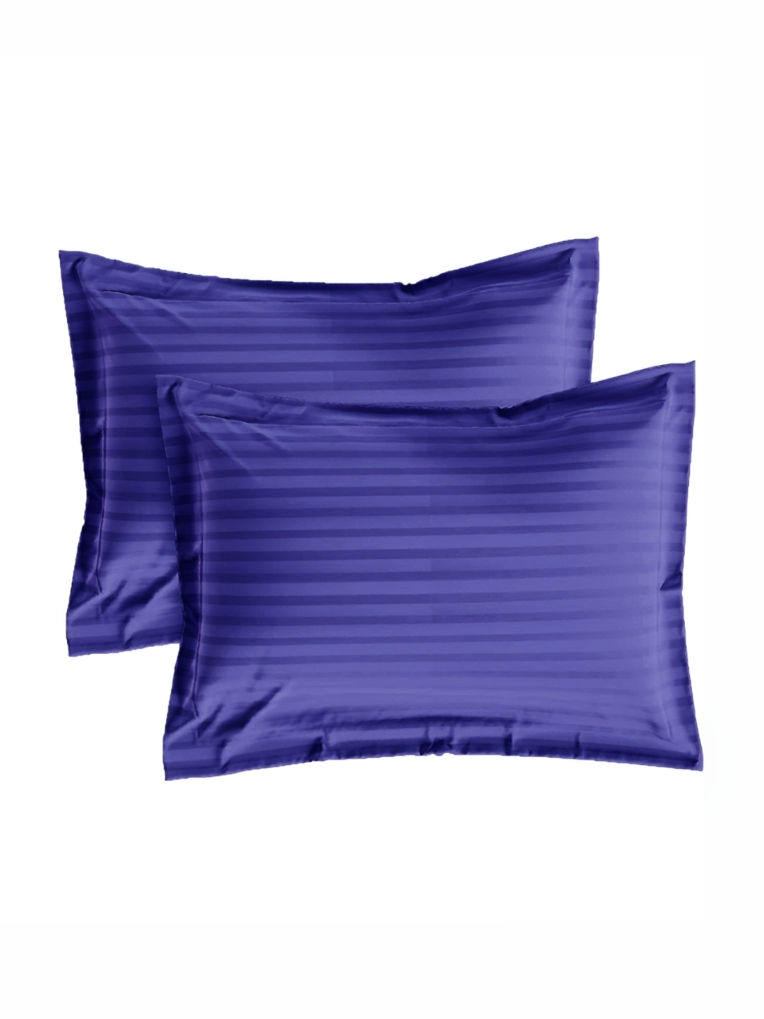 

House of Owlet Blue 2 Pieces Striped Pure Cotton Rectangle Pillow Covers