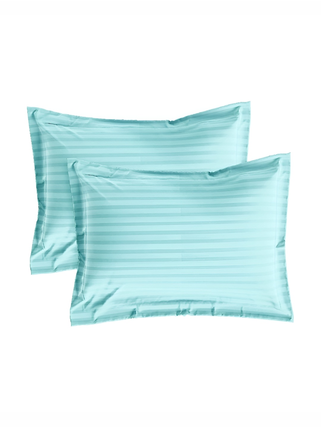 

House of Owlet Blue 2 Pieces Striped Pure Cotton Rectangle Pillow Covers