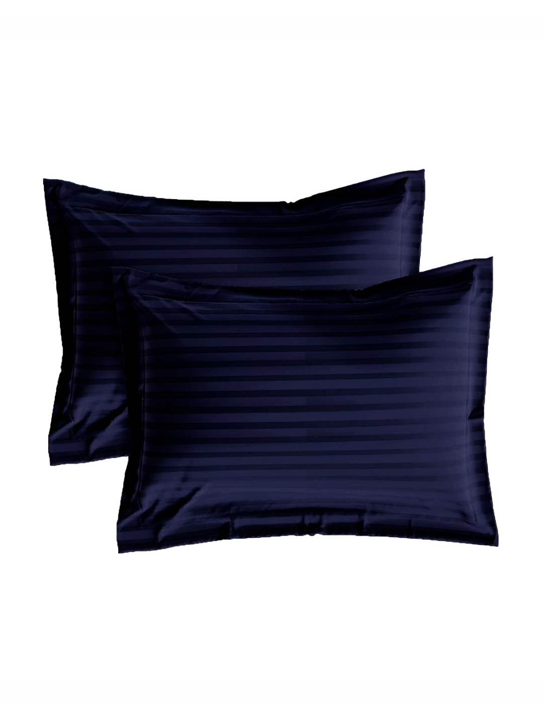 

House of Owlet Blue 2 Pieces Striped Pure Cotton Rectangle Pillow Covers