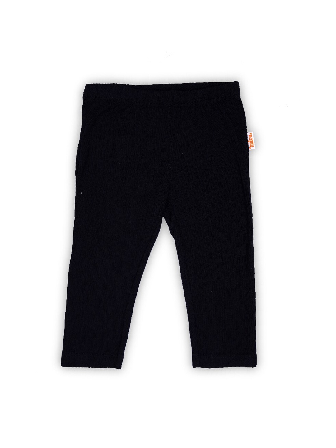 

milou Infant Girls Pure Cotton Ankle-Length Leggings, Black