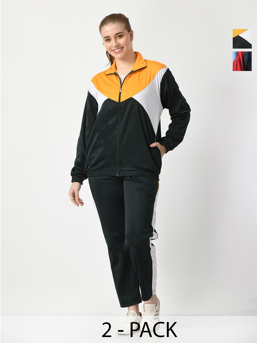 

BAESD Pack Of 2 Colourblocked Tracksuits, Navy blue