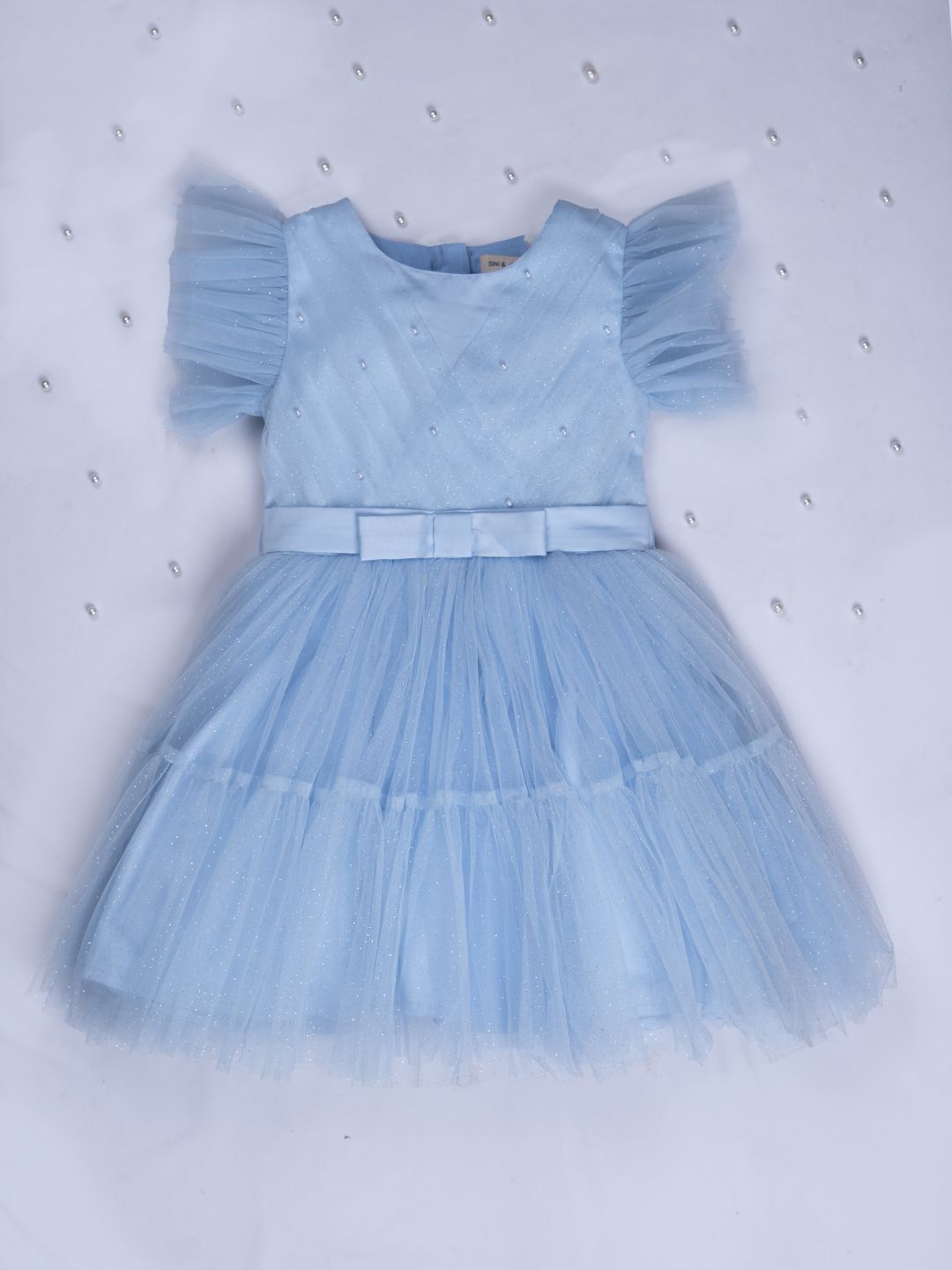 

Gini and Jony Silk Short Dress, Blue