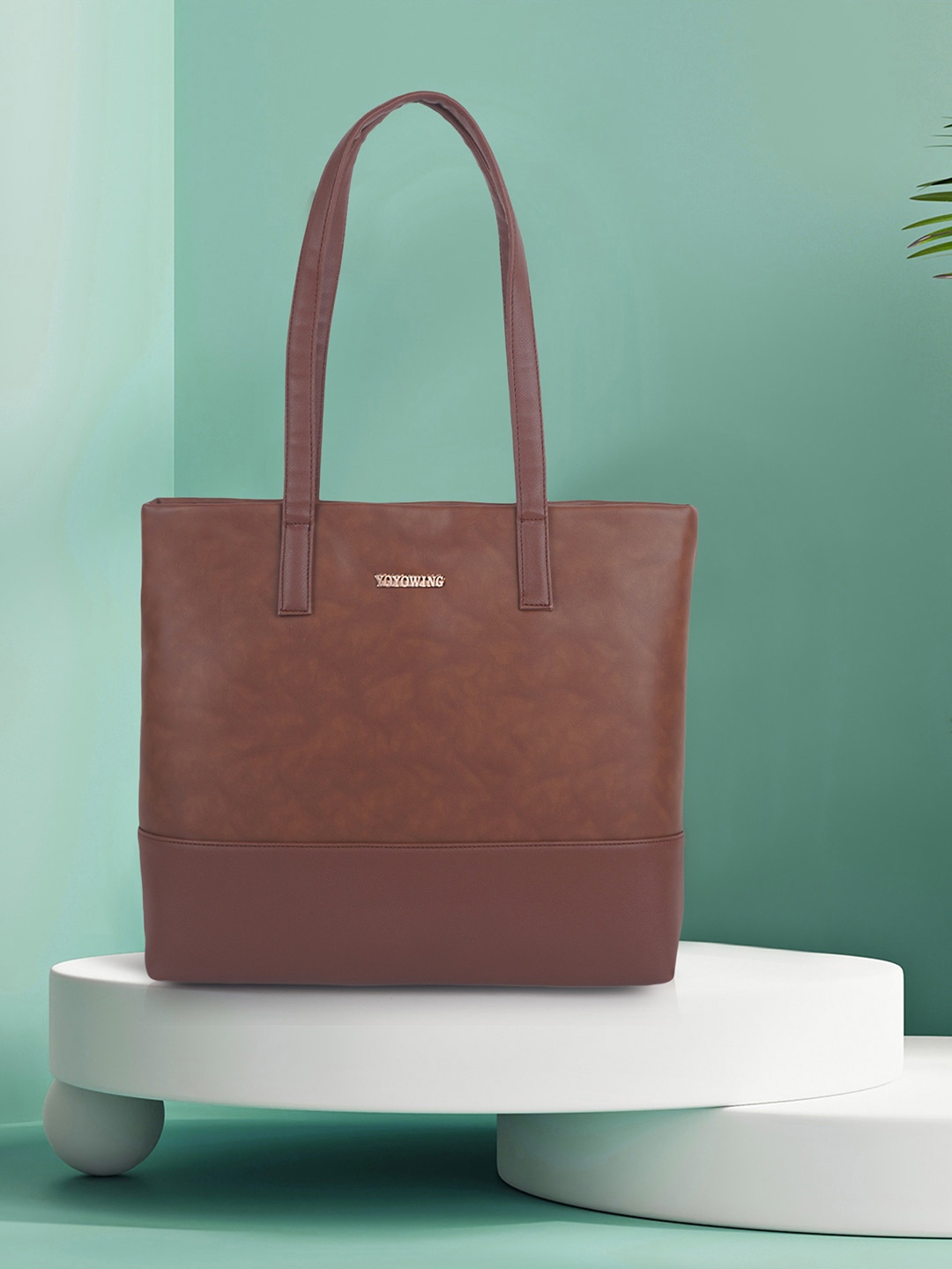 

YOYOWING Oversized Tote Bag, Brown