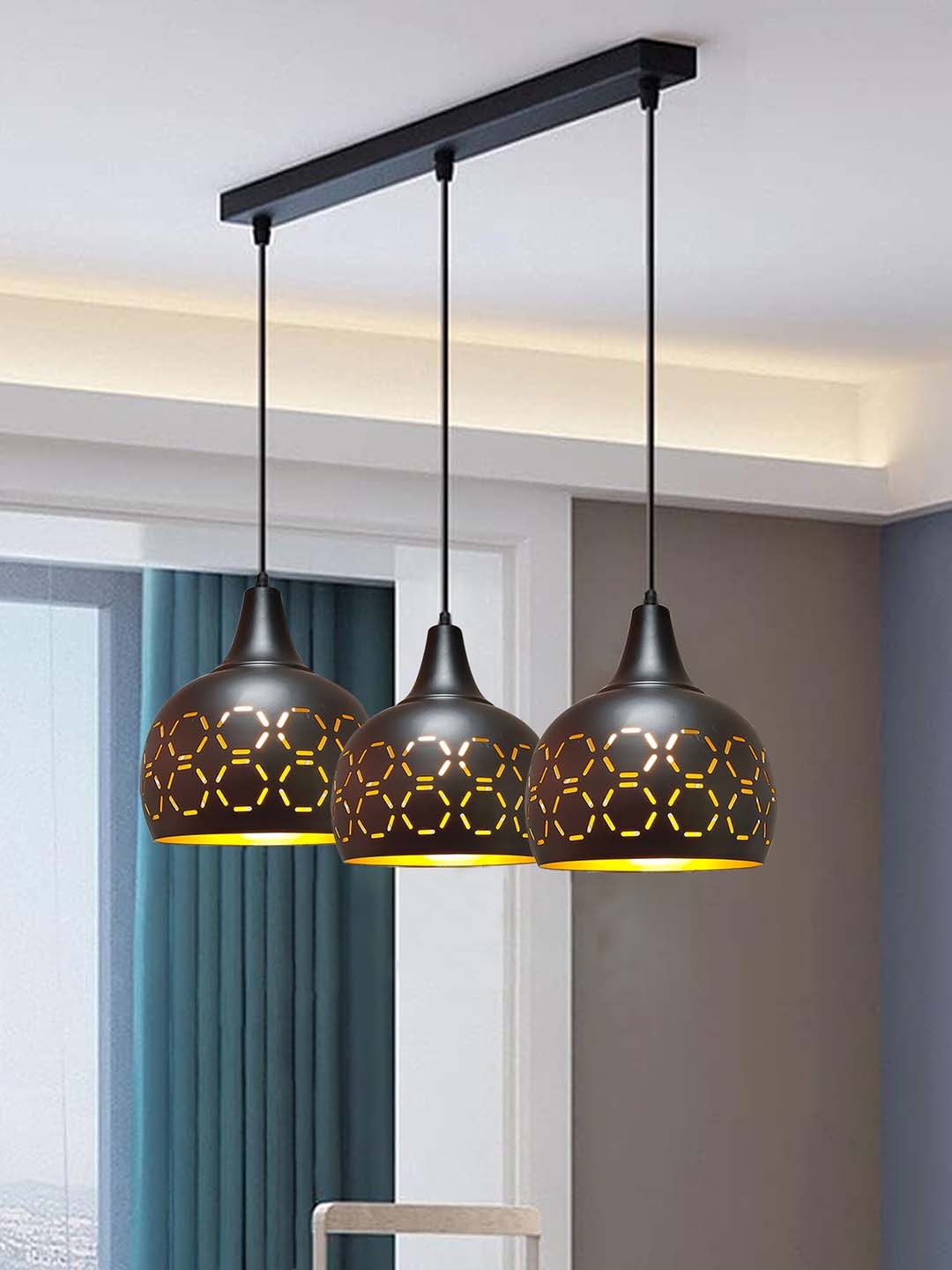 

Homesake Black Metal Ceiling Lamps