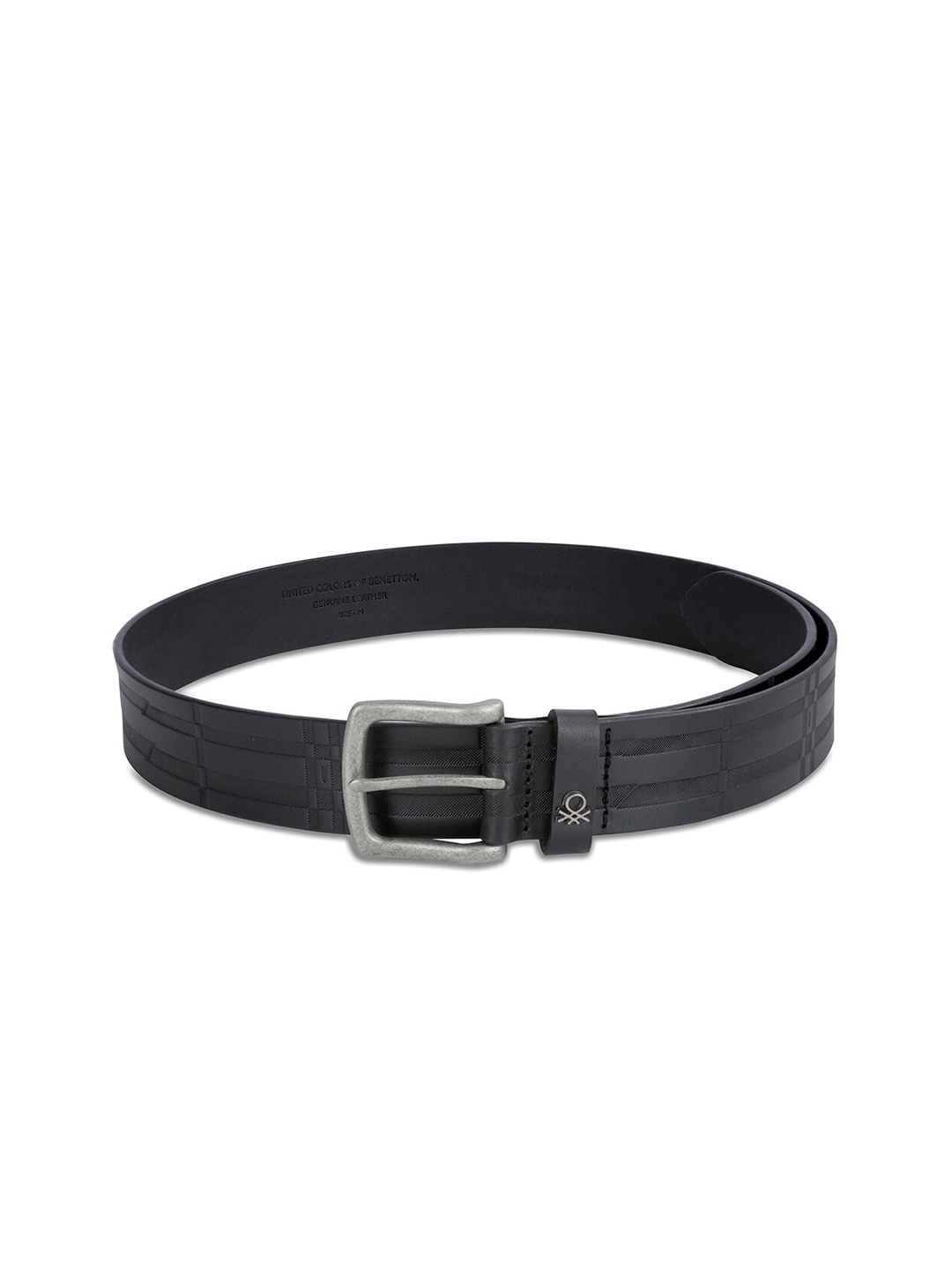 

United Colors of Benetton Men Leather Belt, Black
