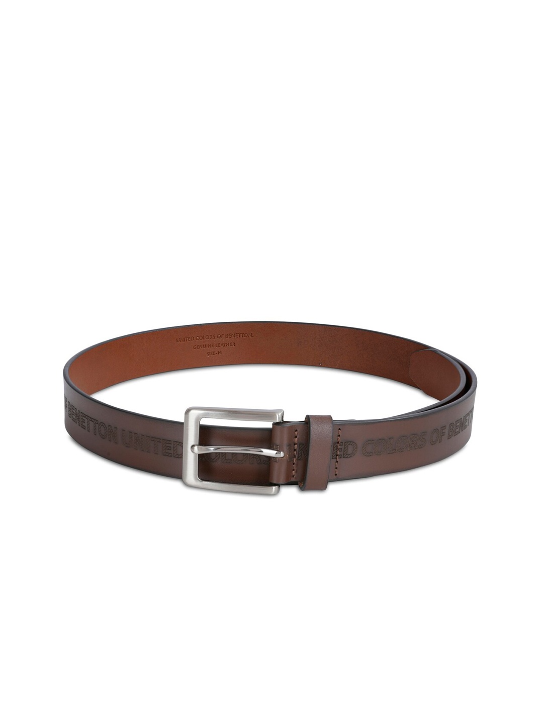 

United Colors of Benetton Men Leather Belt, Brown