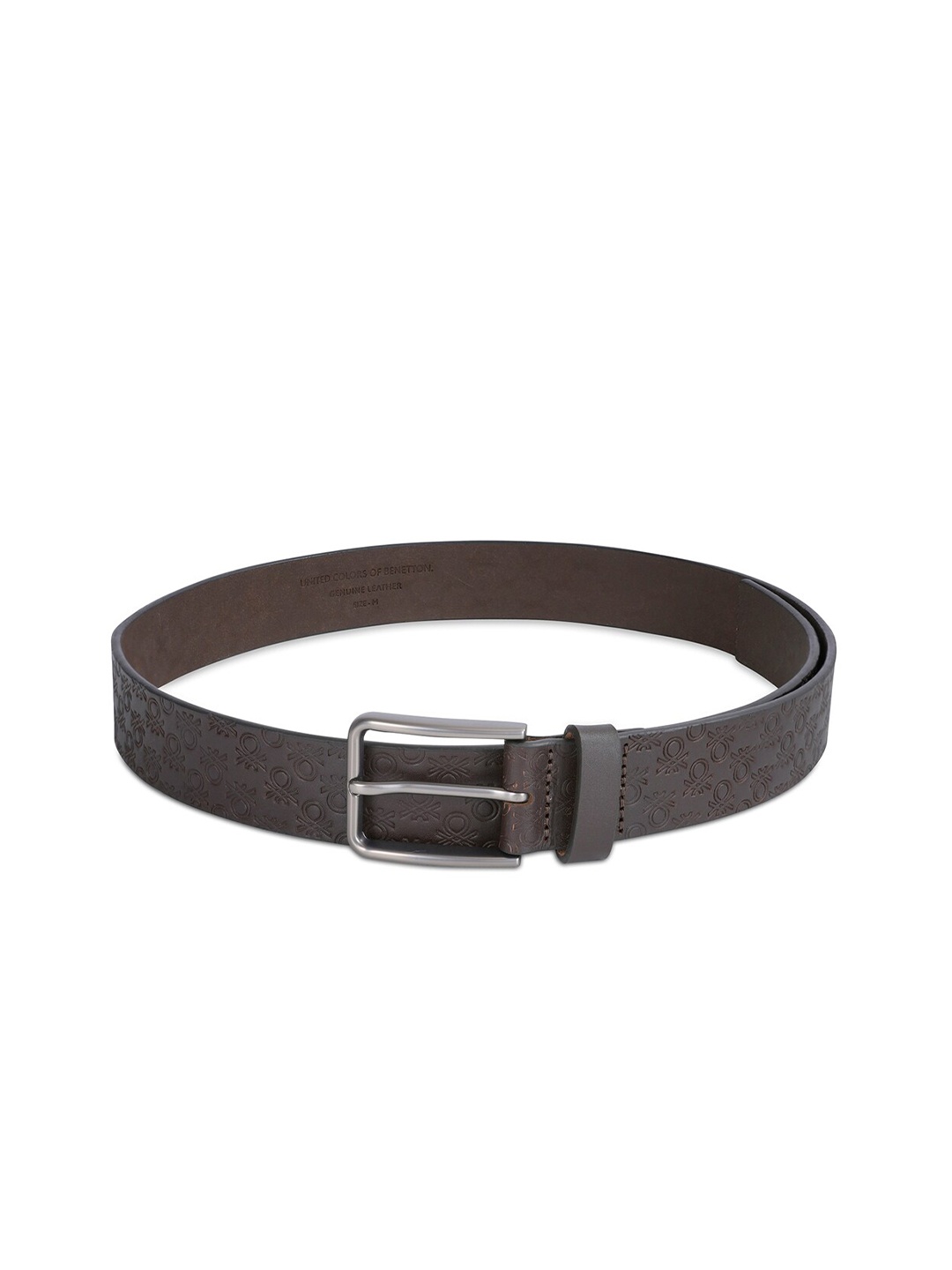 United Colors of Benetton Men Leather Belt, Brown