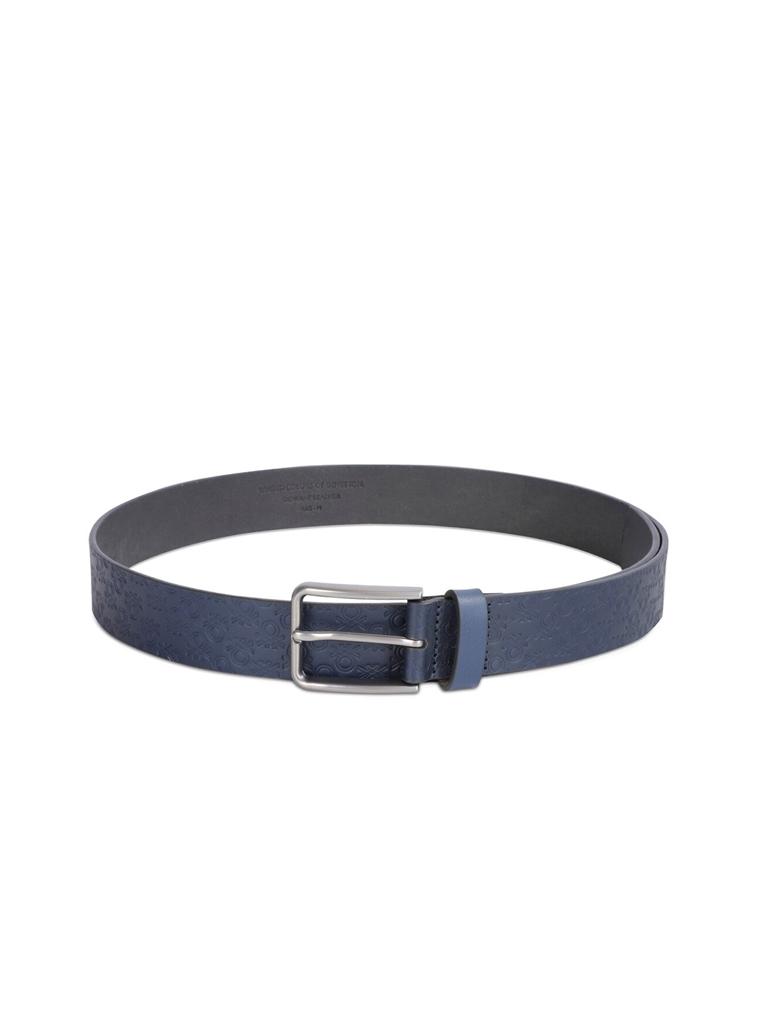 

United Colors of Benetton Men Leather Belt, Navy blue